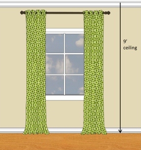 Curtains For 9 Foot Ceilings Kitchens with 9 Foot Ceilings